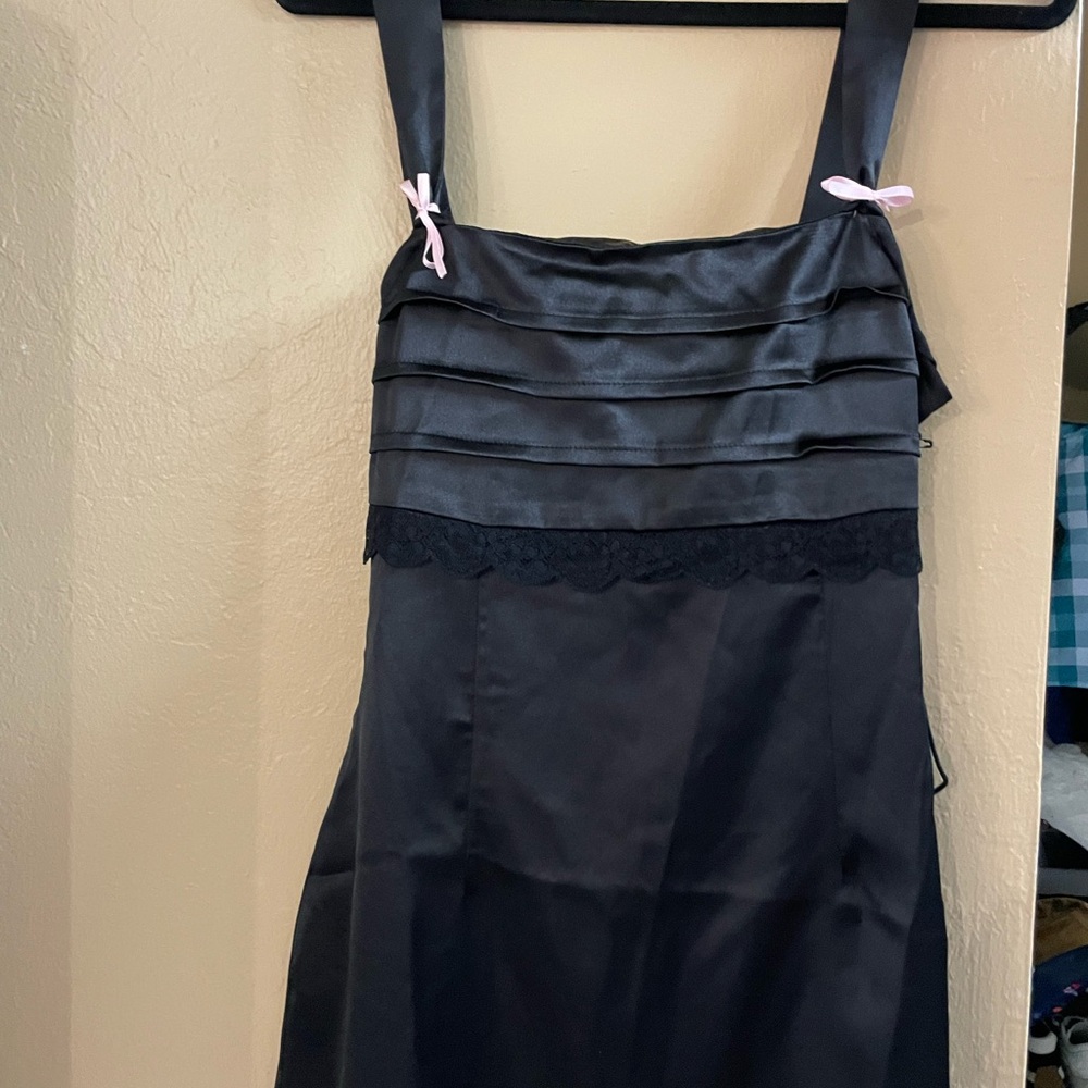 PacSun Black Mini Dress with Pink Accents